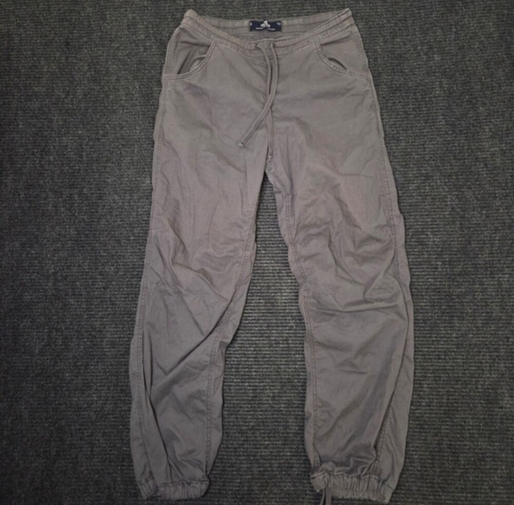 Hollister Adjustable Size Parachute Baggy Pants Gray Size S Y2k Gorpcore